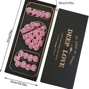 I love you. Decorative Accents. 2 colors read & pink